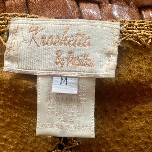 Vintage Kroshetta Suede Jacket With Fringe - Picture 4 of 4